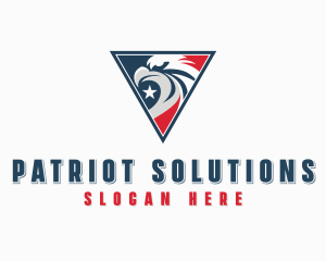 USA Eagle Patriot logo design