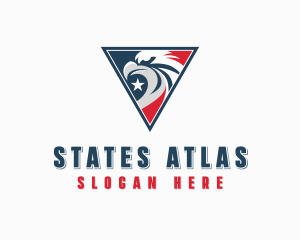 USA Eagle Patriot logo design