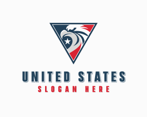 USA Eagle Patriot logo design