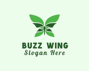Natural Butterfly Insect logo design