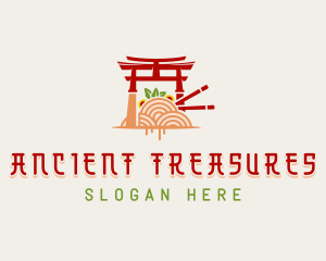 Japanese Shrine Cuisine logo design