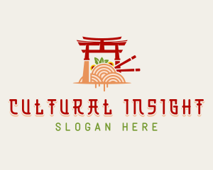 Japanese Shrine Cuisine logo design