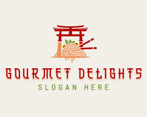 Japanese Shrine Cuisine logo design