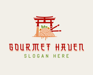 Japanese Shrine Cuisine logo design