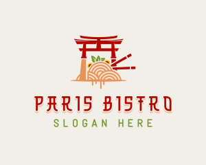 Japanese Shrine Cuisine logo design