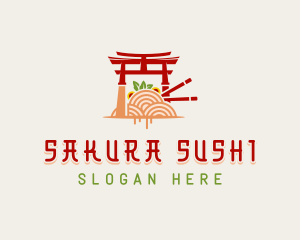 Japanese Shrine Cuisine logo design