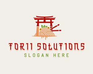 Japanese Shrine Cuisine logo design