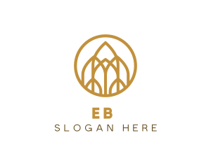 Deluxe - Luxurious Golden Architecture logo design