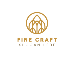 Luxurious Golden Architecture logo design