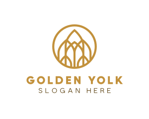 Luxurious Golden Architecture logo design