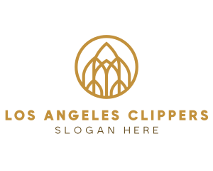 Liquor - Luxurious Golden Architecture logo design