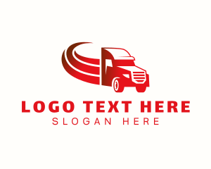 Freight - Truck Cargo Hauling logo design
