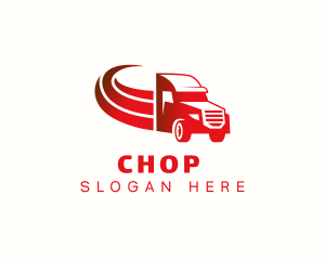 Truck Cargo Hauling Logo