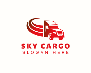 Truck Cargo Hauling logo design