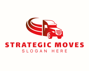 Truck Cargo Hauling logo design