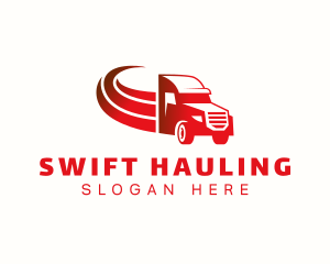 Hauling - Truck Cargo Hauling logo design