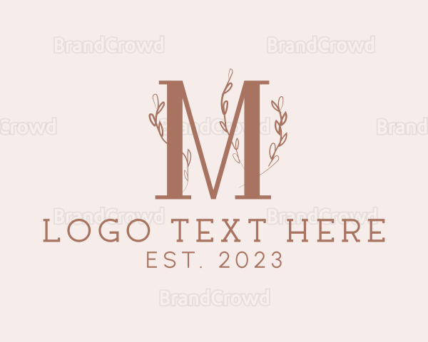 Fashion Cosmetics Letter M Logo