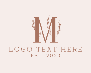 Fashion Design - Fashion Cosmetics Letter M logo design