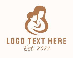 Family Plan - Charity Orphanage Breastfeeding logo design