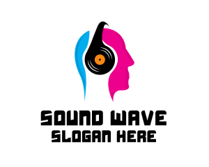 Headphone - Music DJ Headphones logo design