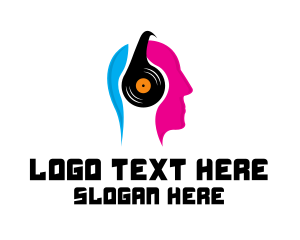 Music DJ Headphones Logo