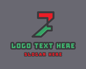 Contact Center - Digital Technology Number 7 logo design