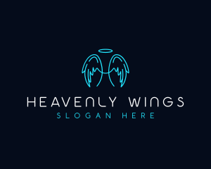 Spiritual Angel Wing logo design