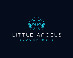 Spiritual Angel Wing logo design