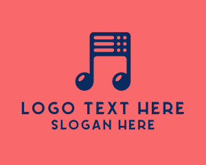 Streaming - Digital Audio Music logo design