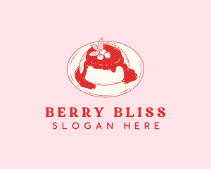 Dessert Panna Cotta logo design