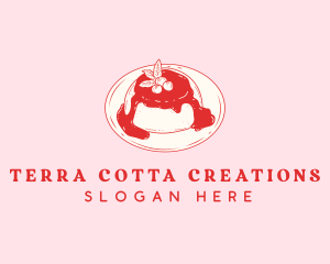 Dessert Panna Cotta logo design