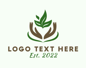 Sprout - Garden Plant Hands logo design