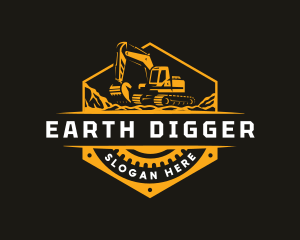 Digger - Construction Excavator Digger logo design