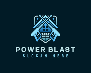 Power Washer Cleaner logo design