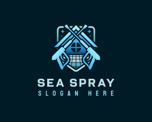 Power Washer Cleaner logo design