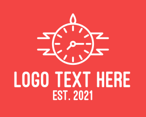 Timer - Modern Wristwatch Time logo design