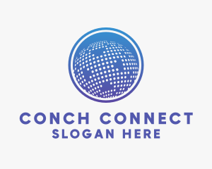 Connected World Dots  logo design