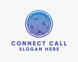 Connected World Dots  logo design