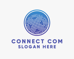 Connected World Dots  logo design