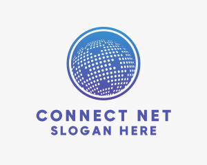 Connected World Dots  logo design