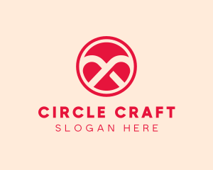 Tie Knot Circle logo design