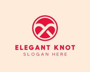 Tie Knot Circle logo design