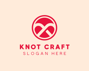 Tie Knot Circle logo design