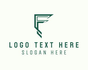 Cryptocurrency - Modern Digital Business Letter F logo design