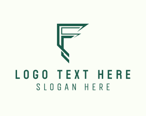 Modern Digital Business Letter F Logo