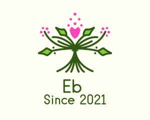 Herbal - Symmetrical Flower Bouquet logo design