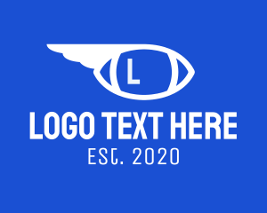 Football - Football Wing Lettermark logo design