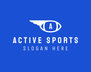 Sports Football Wing logo design