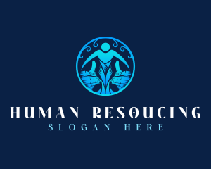 Human Care Support logo design