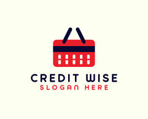 Shopping Credit Basket logo design